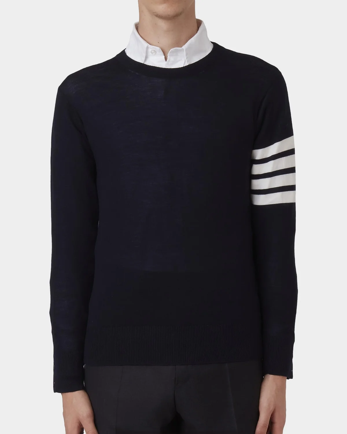 Men's 4-Bar Wool Sweater - 1