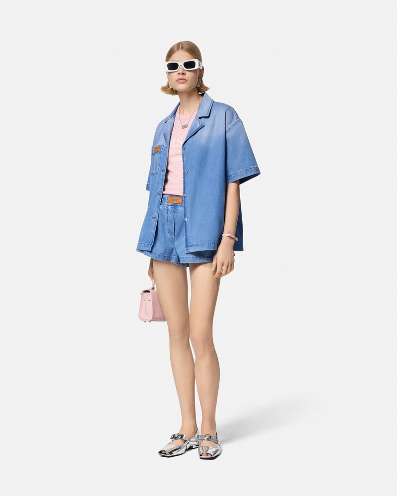 VERSACE Denim Boxy Shirt outlook