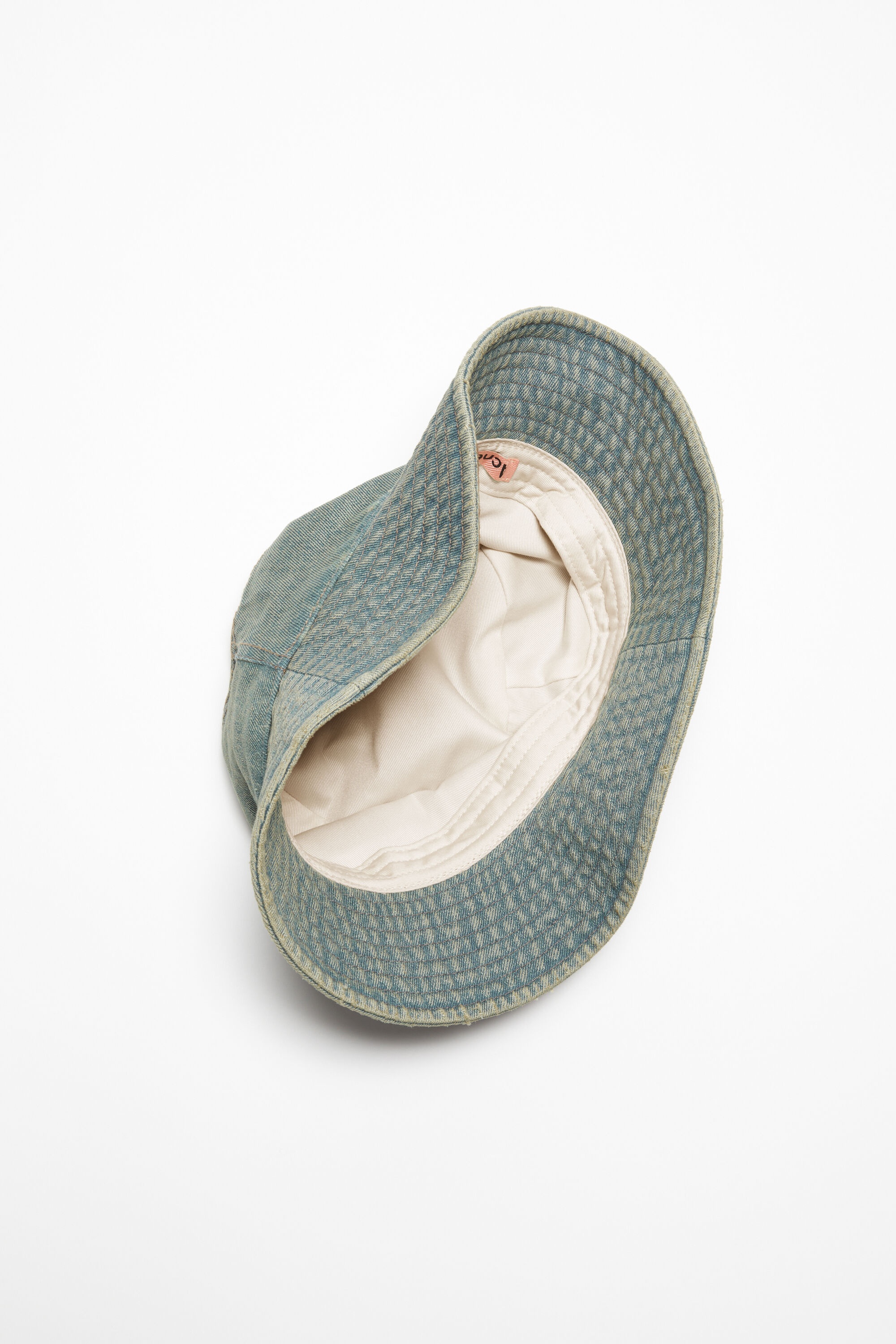 Denim bucket hat - Blue/beige - 4