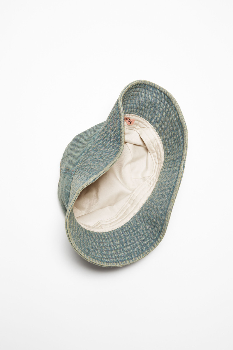 Denim bucket hat - Blue/beige 4