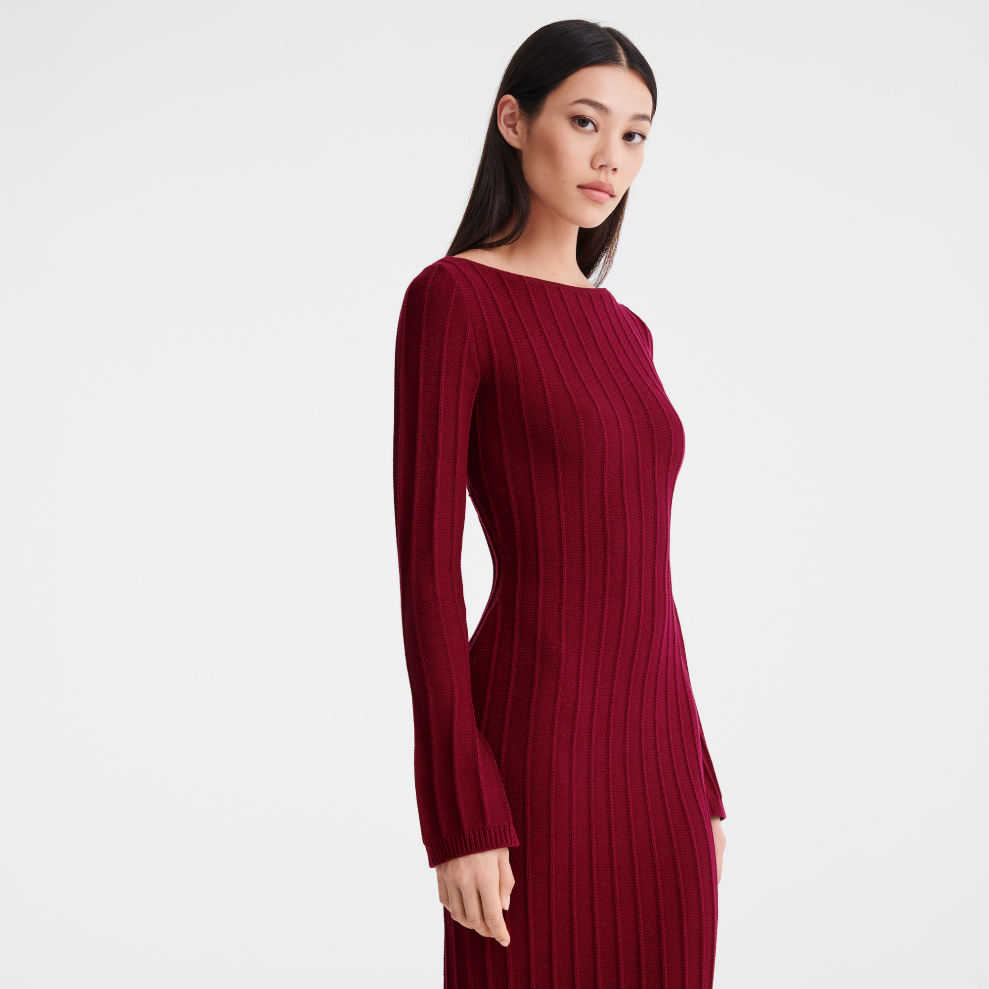 Long dress Beetroot - Knit - 5