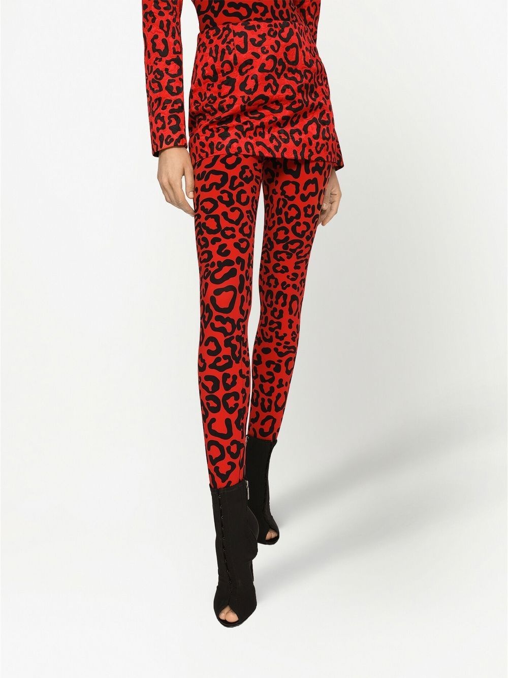 leopard-print mini skirt - 5