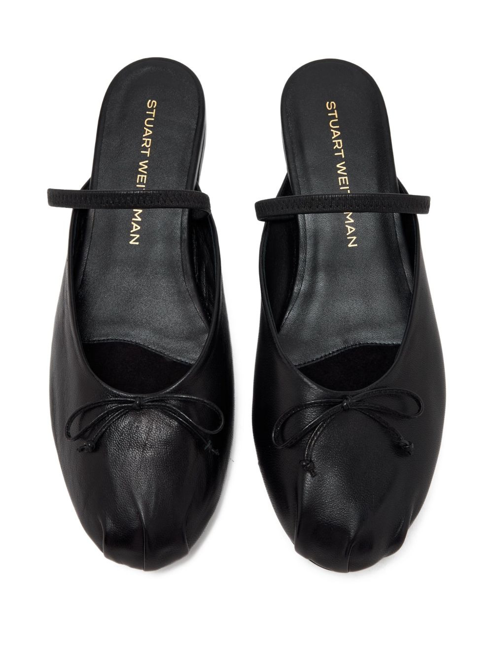 Prima bow-detail leather mules - 2