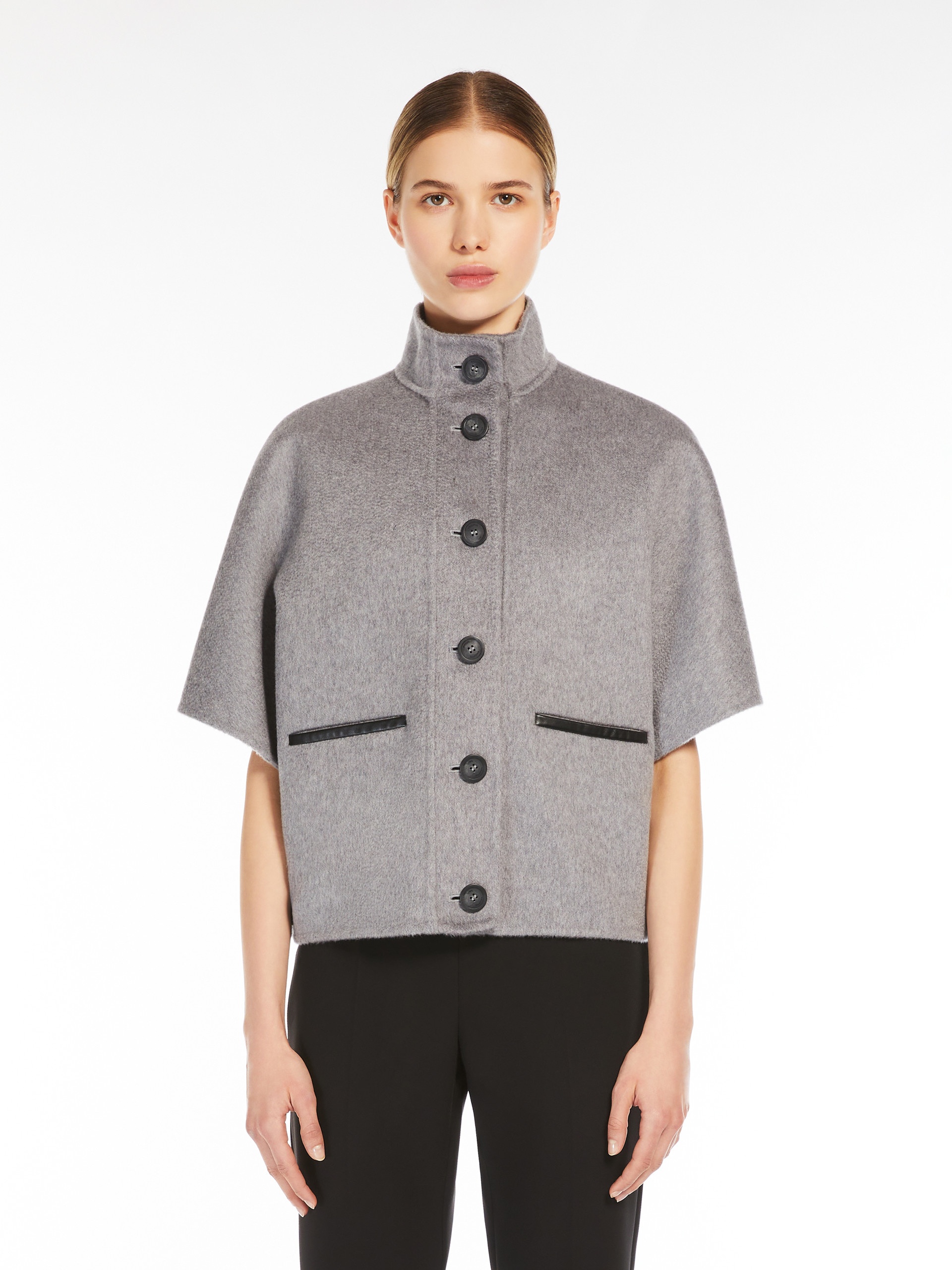 ROLL Short cashmere cape - 3