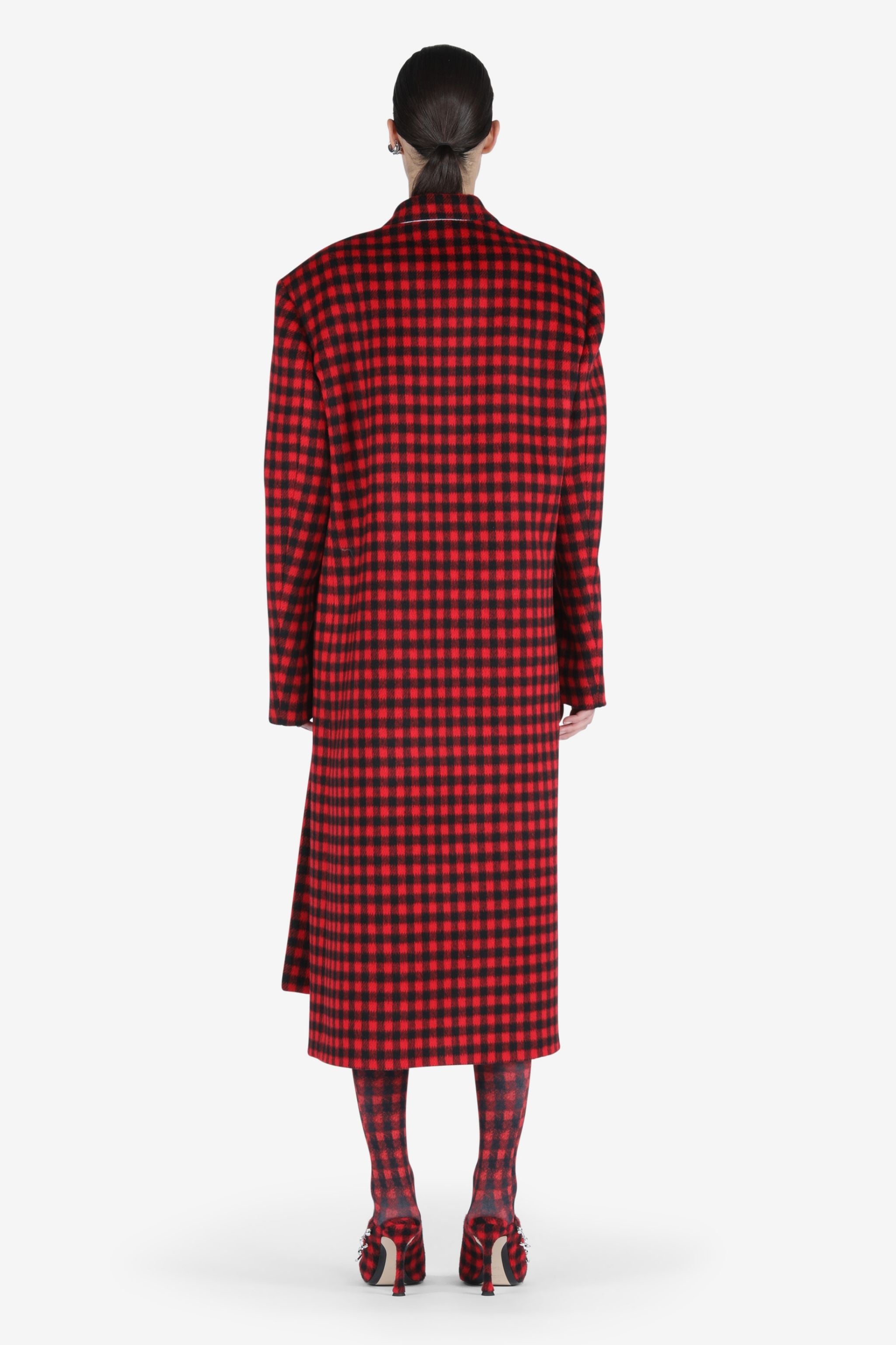 OVERSIZED CHECKED COAT - 2