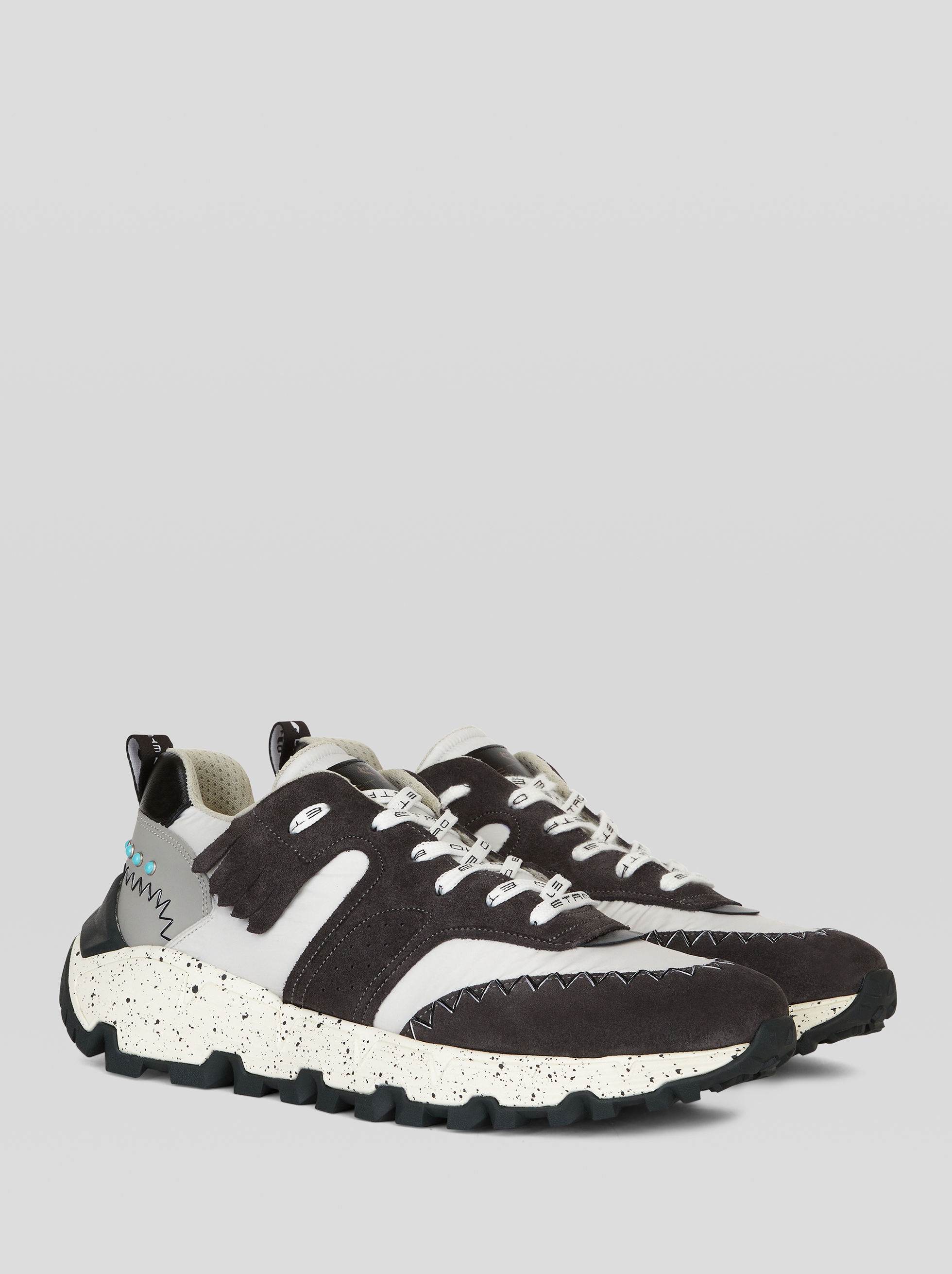 EARTHBEAT SNEAKERS IN LEATHER AND FABRIC - 3