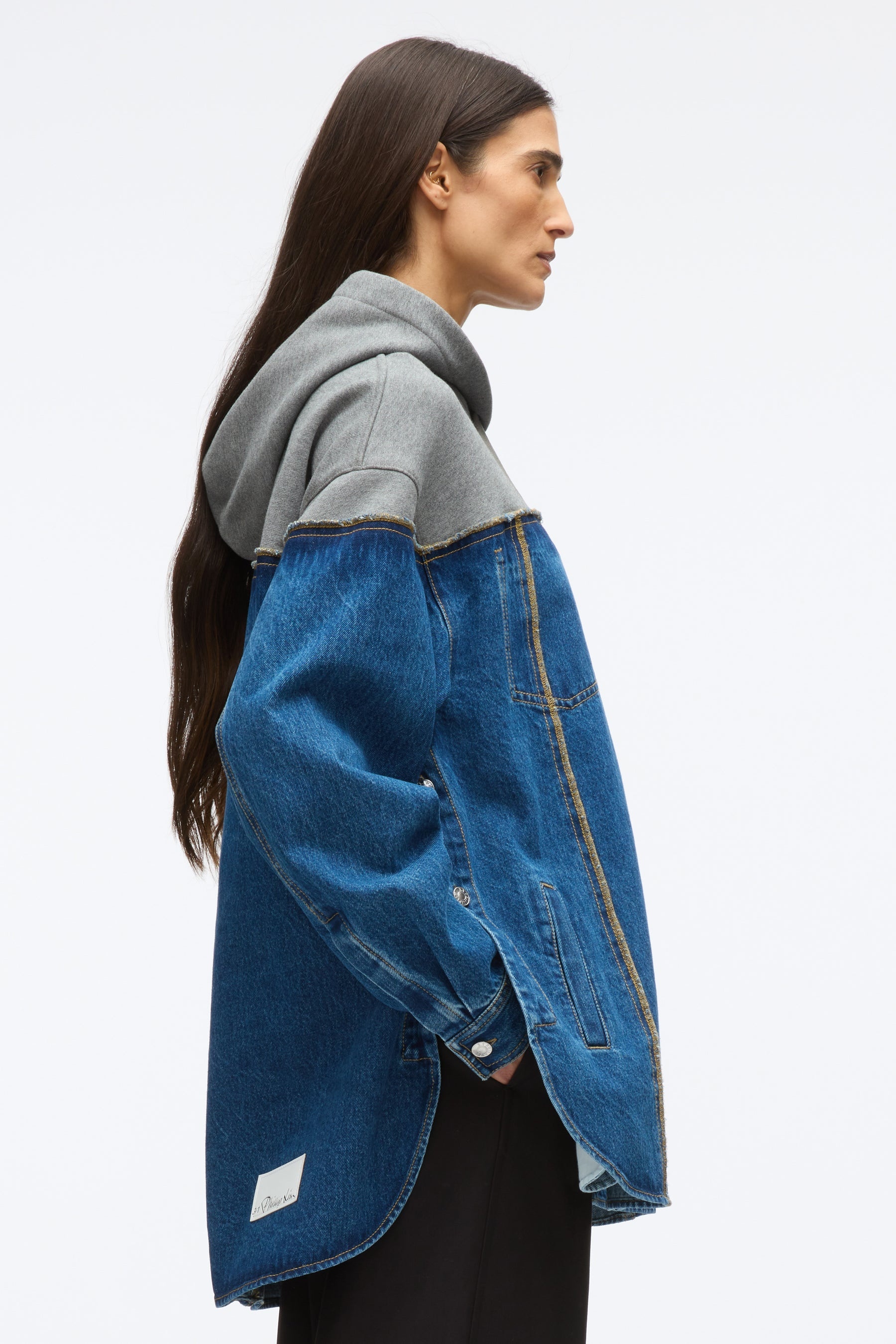 Hybrid Denim Hoodie - 4
