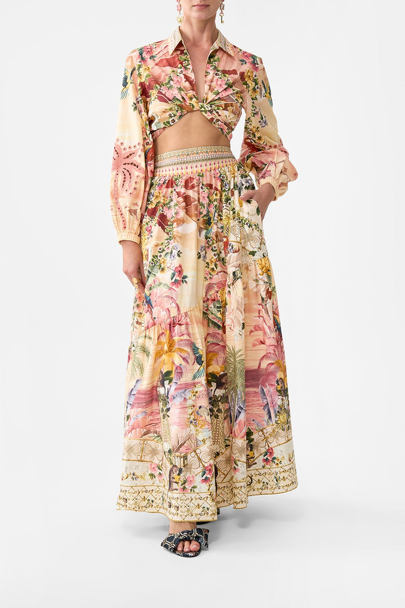 CAMILLA CROPPED WRAP SHIRT outlook
