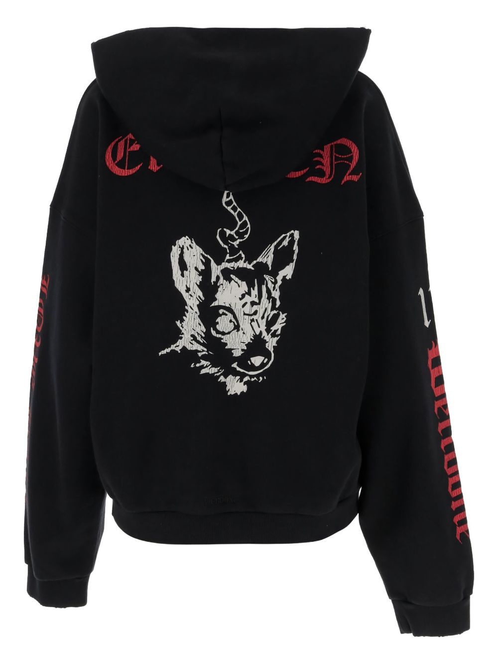 graphic-print zip-up hoodie - 2