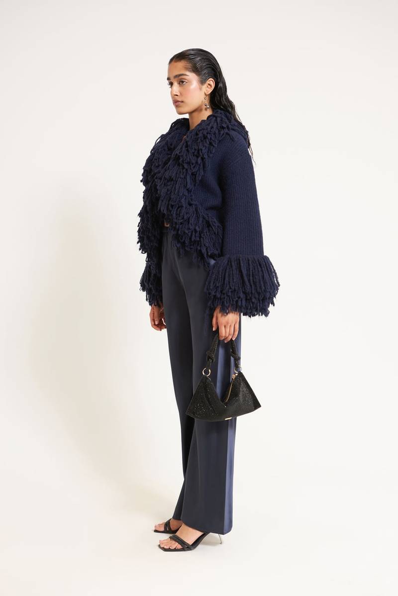 Cult Gaia FAUNA KNIT CARDIGAN outlook