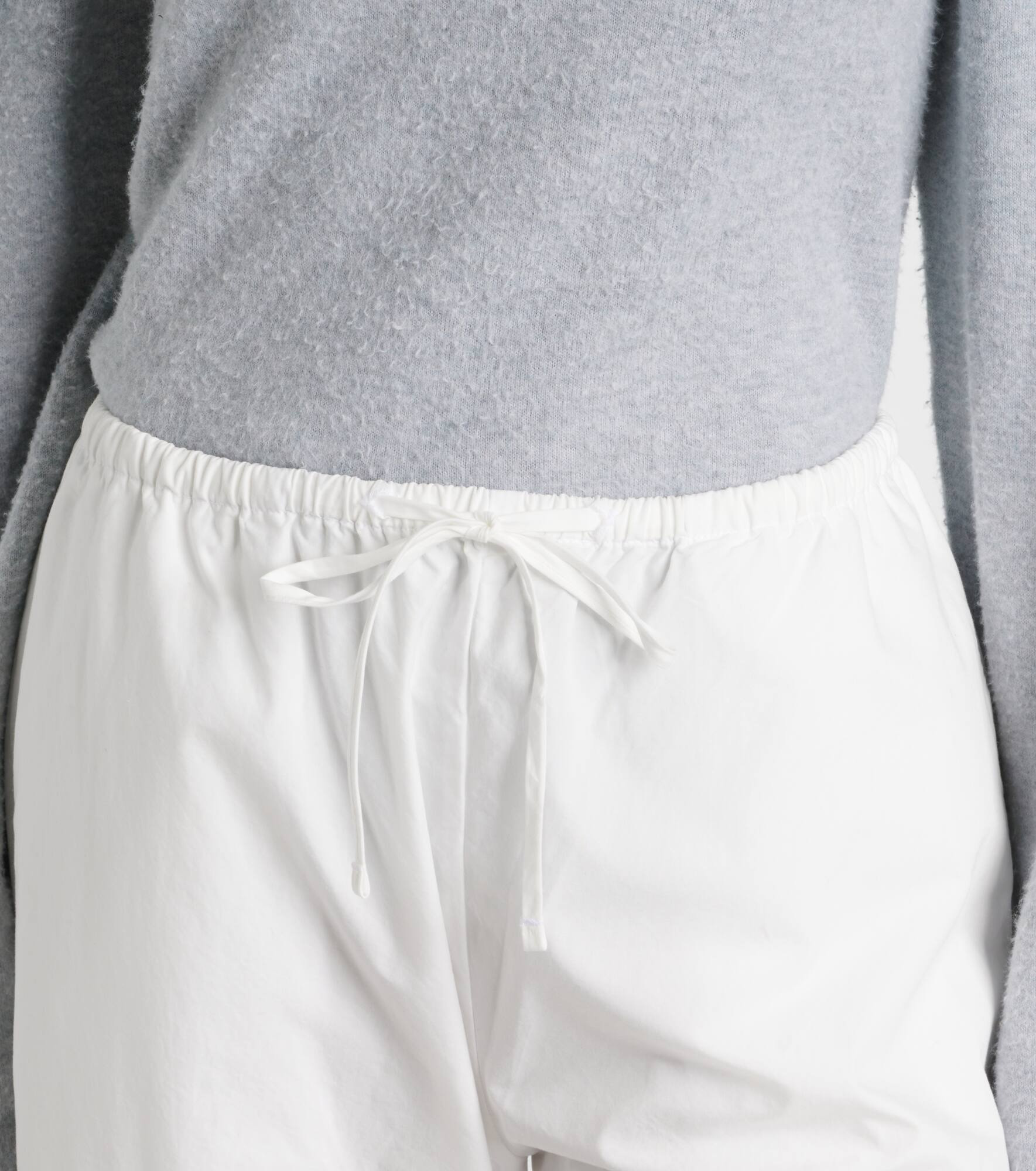 Kyoto cotton barrel-leg pants - 4