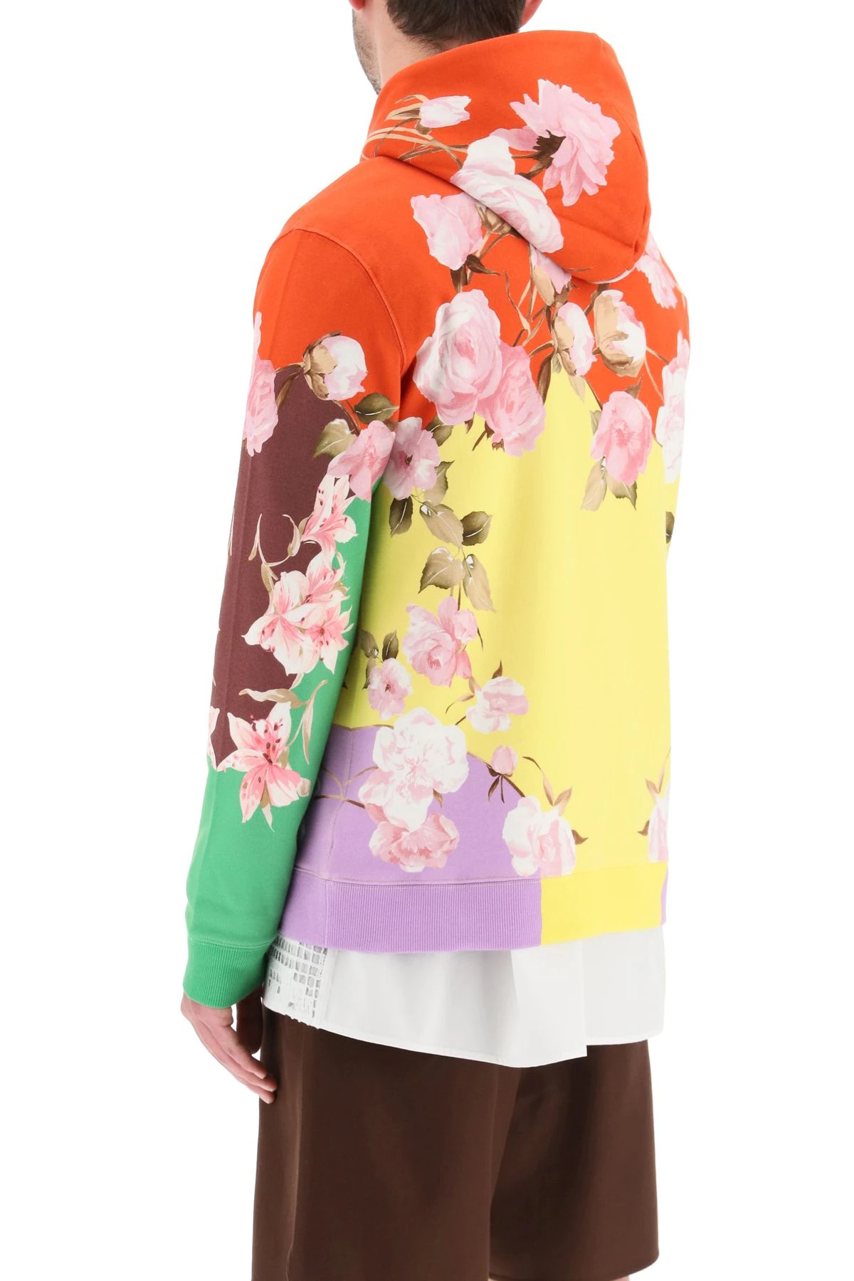 FLYING FLOWERS PRINT HOODIE - 4