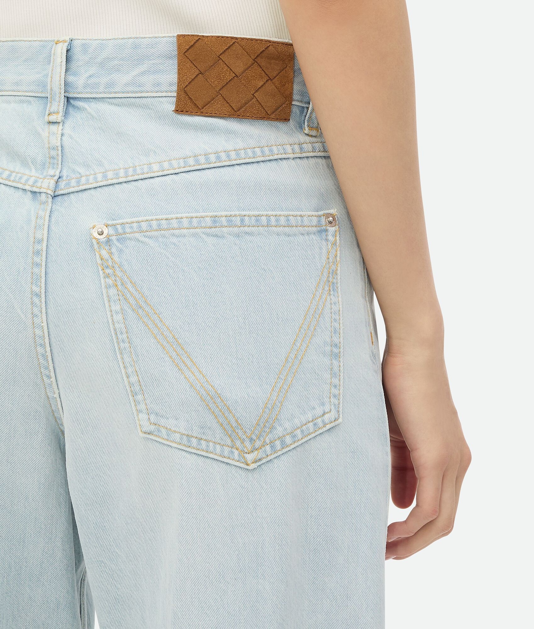 Extra Bleached Turned Up Jeans - 5