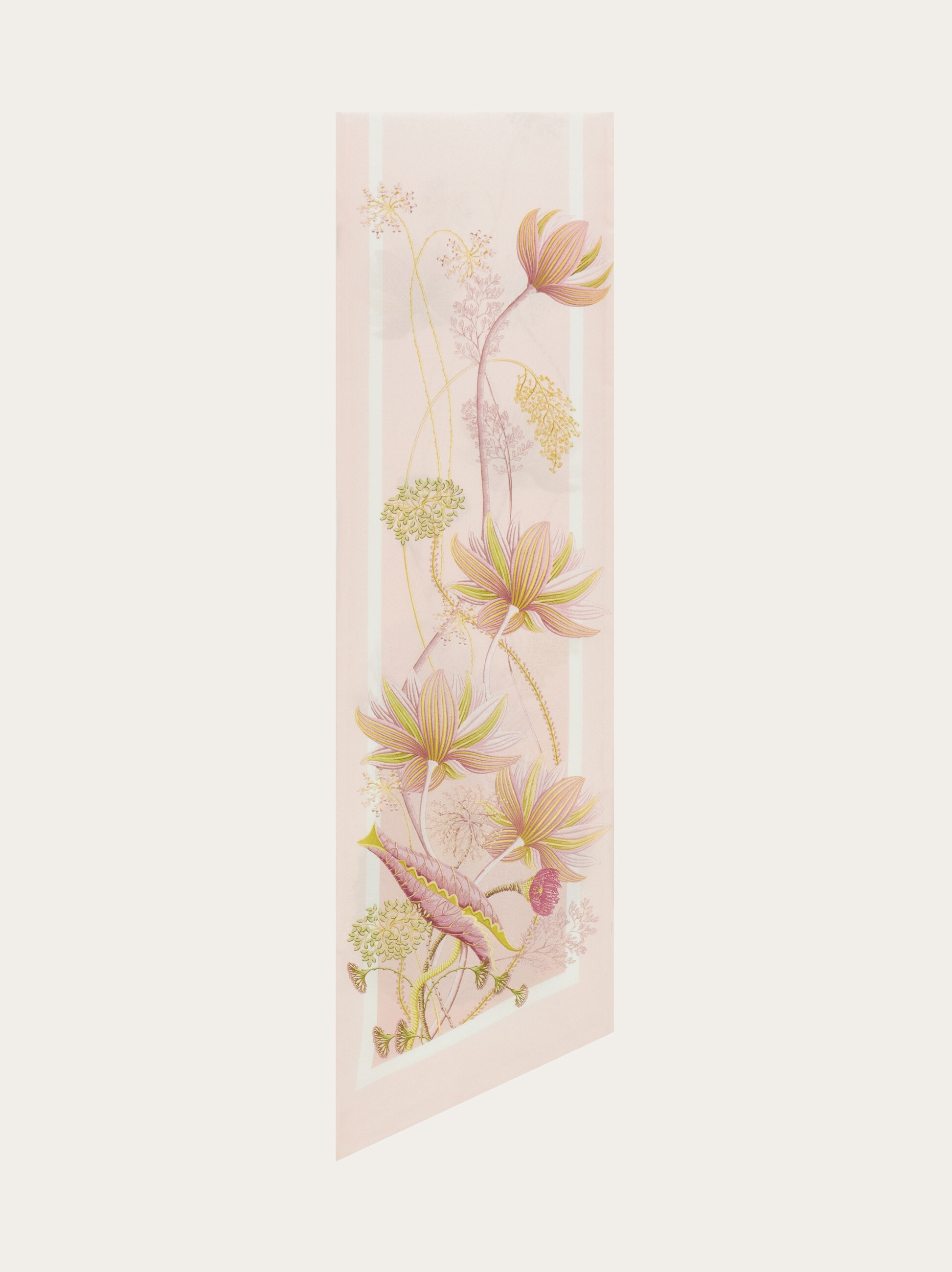 Water lily print silk bandeau - 4