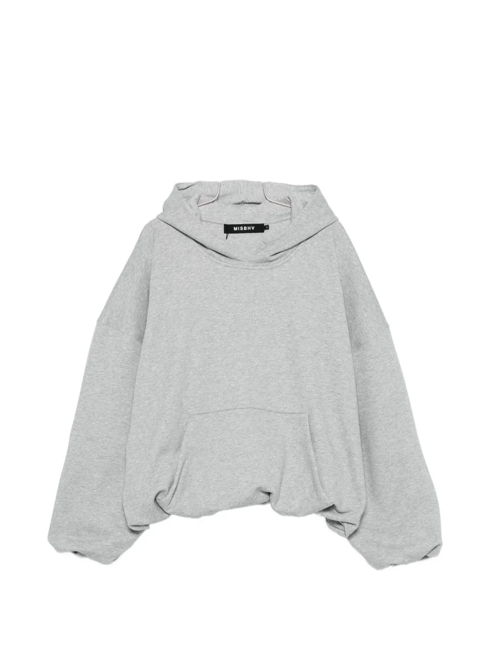 Inflated embroidered hoodie - 1