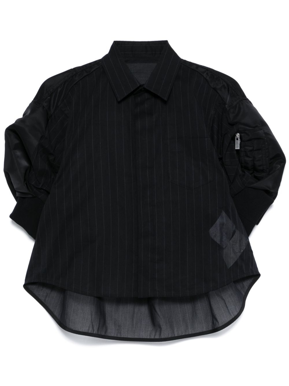 panelled shirt - 2