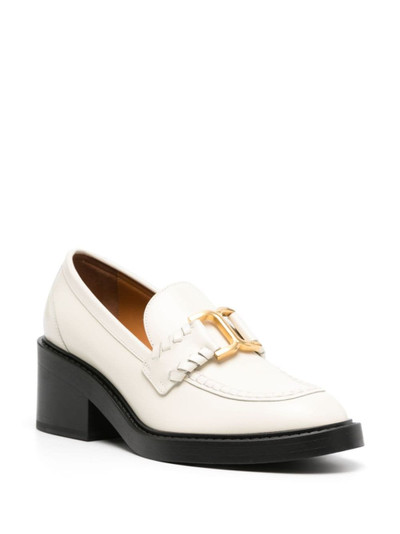 Chloé Marcie 60mm leather loafer pumps outlook