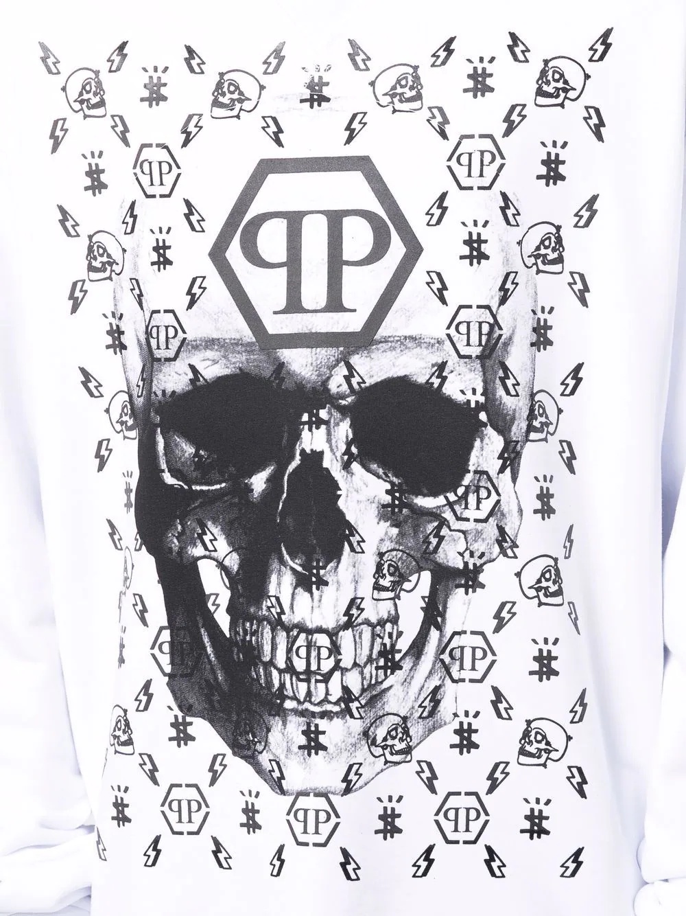 skull monogram-print sweatshirt - 6