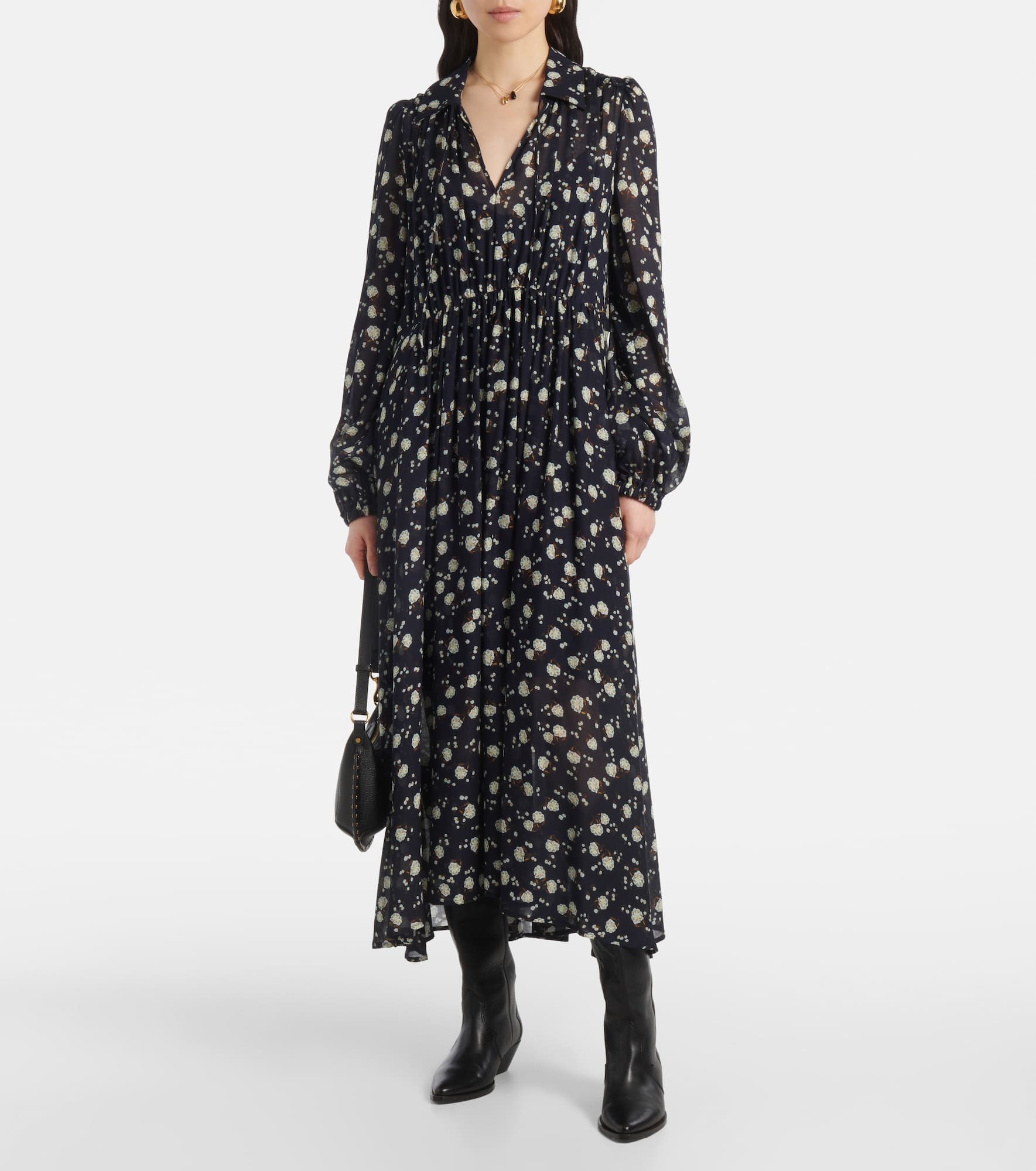 Floral Volumes printed maxi dress - 2