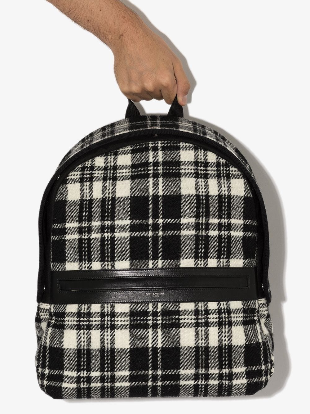 Camp check-pattern backpack - 4