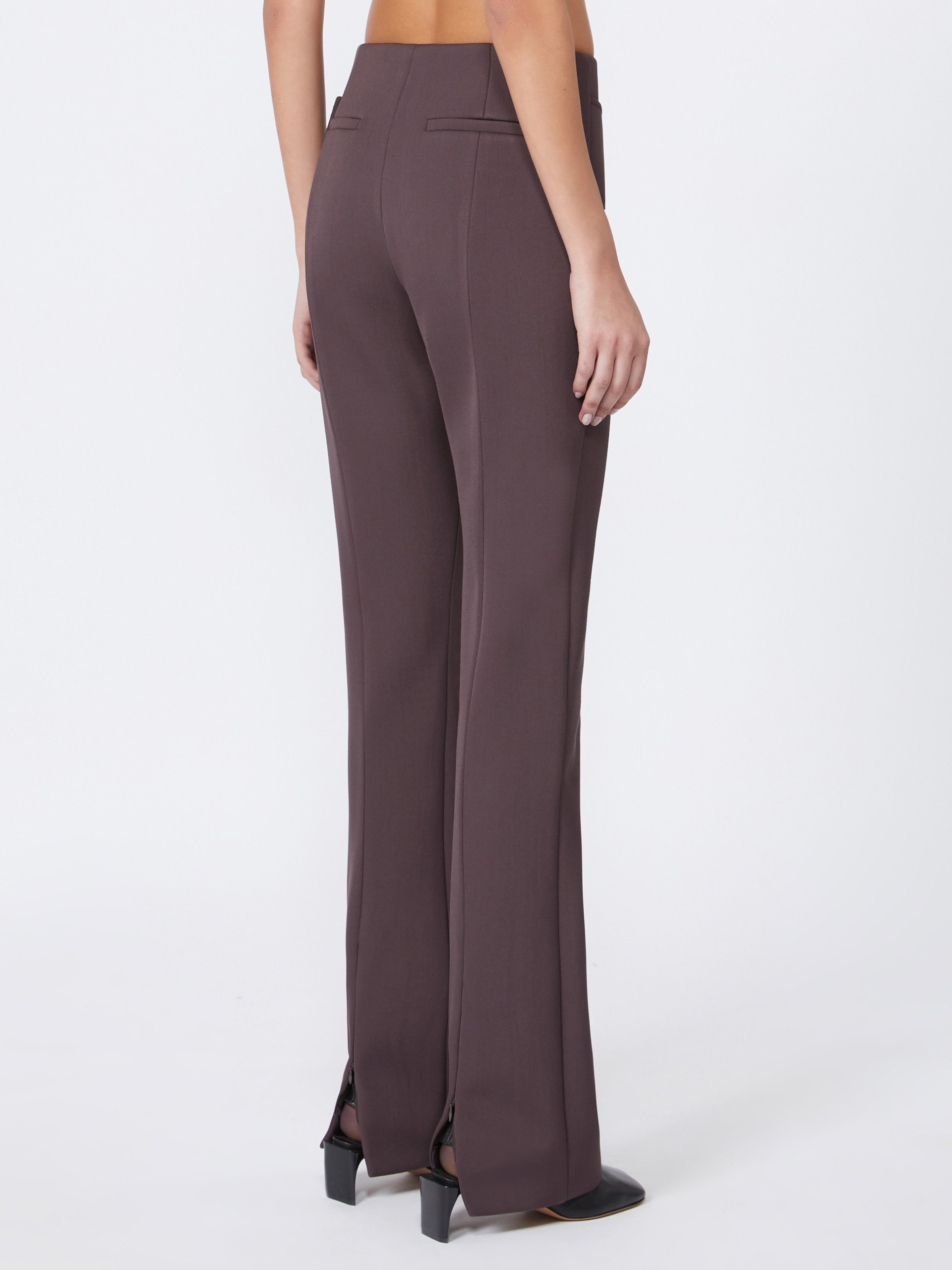 BANDA1234 Slim trousers with asymmetrical belt - RUNWAY - 4