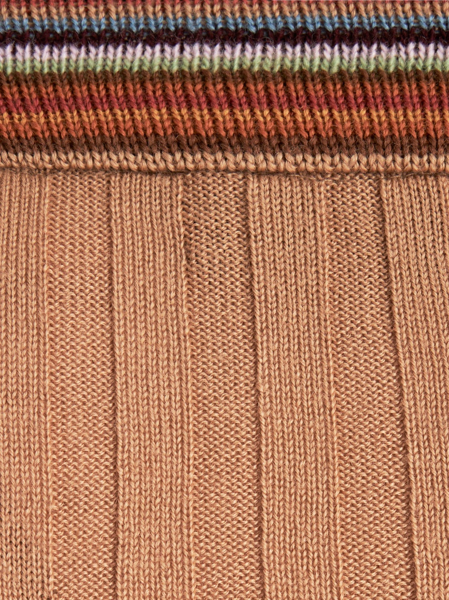 WOOL JUMPER WITH STRIPED NECK - 6