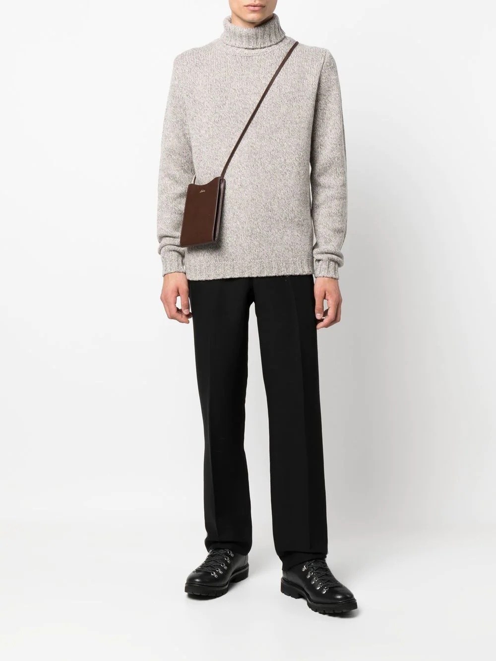 roll-neck wool jumper - 2