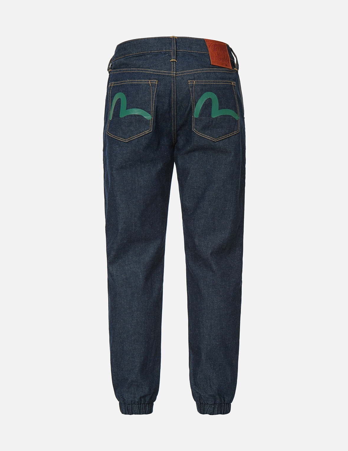 SEAGULL PRINT DENIM JOGGER PANTS - 2