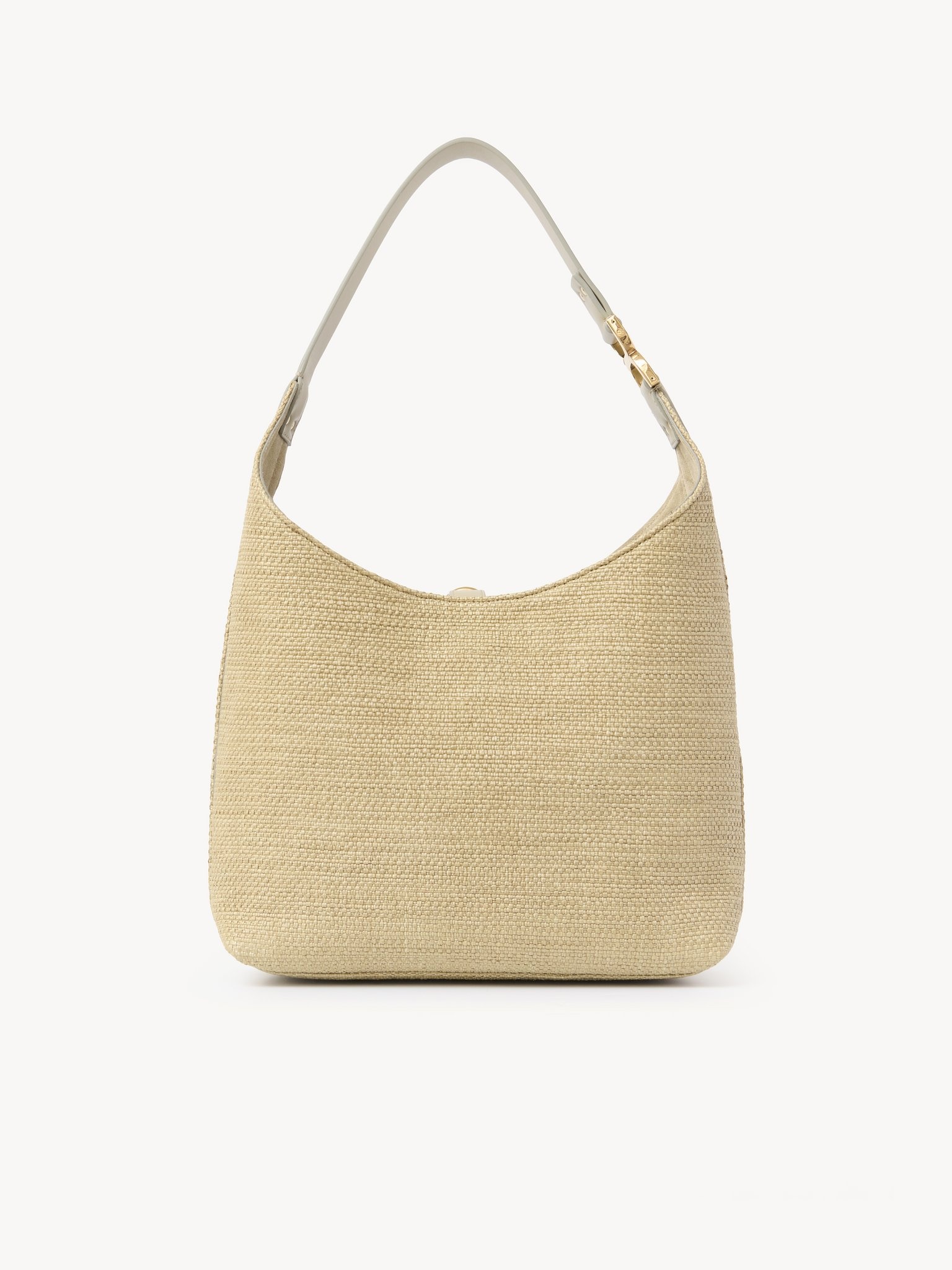 SMALL MARCIE HOBO BAG IN RAFFIA-EFFECT FIBERS - 3