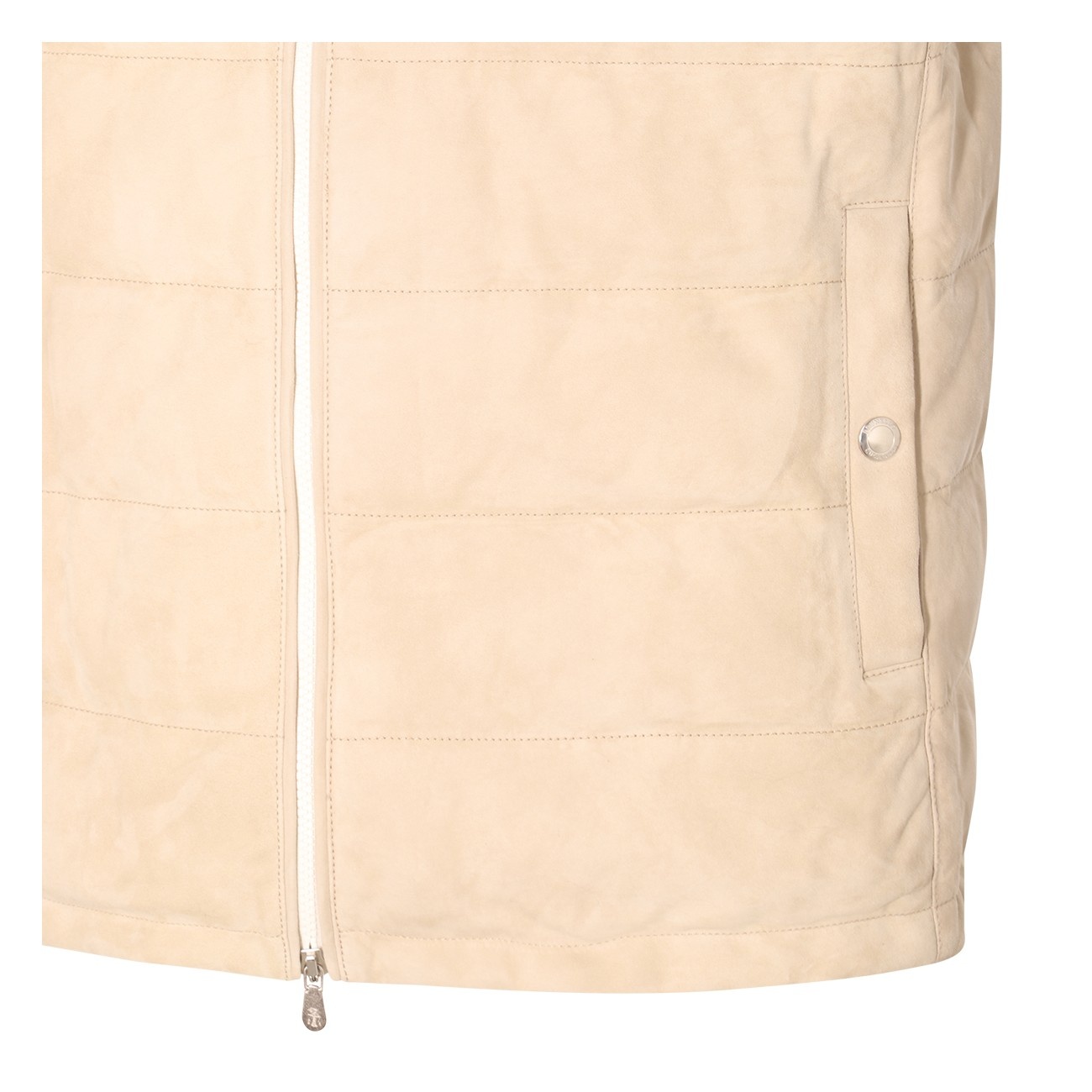 beige leather jacket - 3