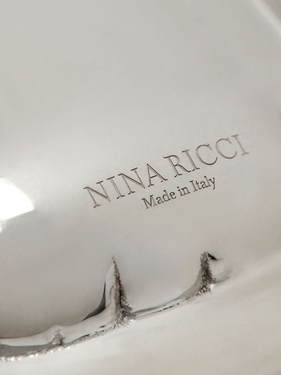 NINA RICCI heart-pendant logo-engraved necklace outlook