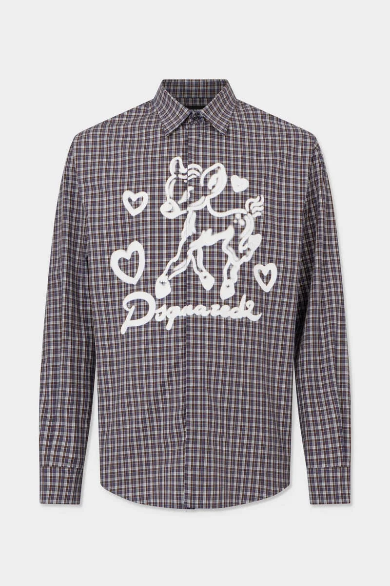 CLASSIC CHECK DROPPED SHOULDER SHIRT - 1