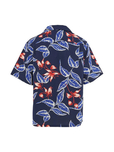 Prada floral print poplin shirt outlook