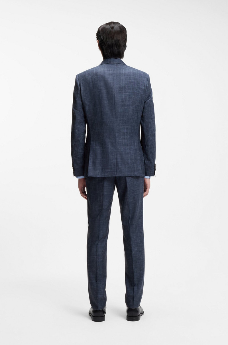 BOSS TWO-PIECE SLIM-FIT SUIT IN WOOL, SILK AND LINEN outlook