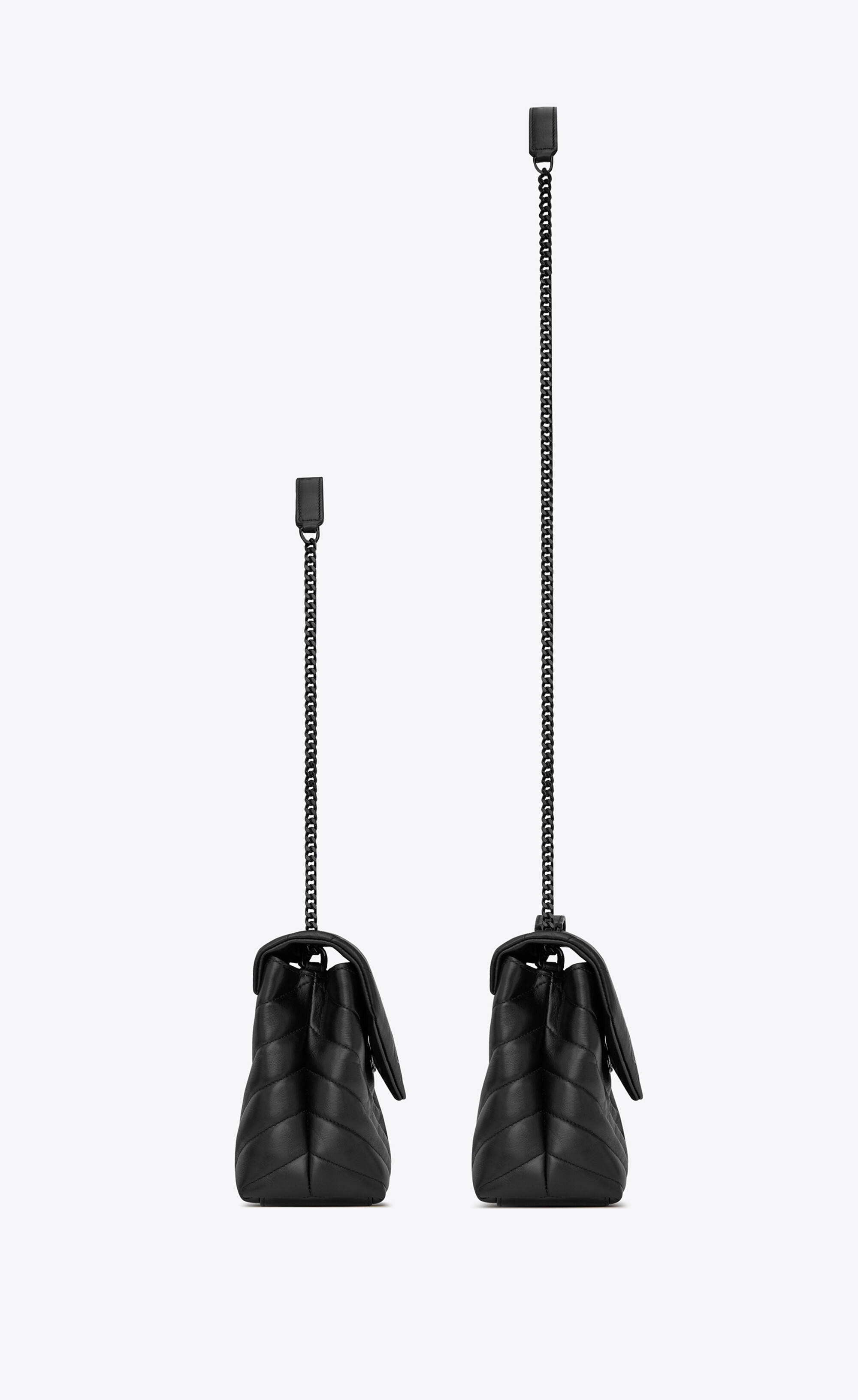 loulou small chain bag in matelassé "y" leather - 4