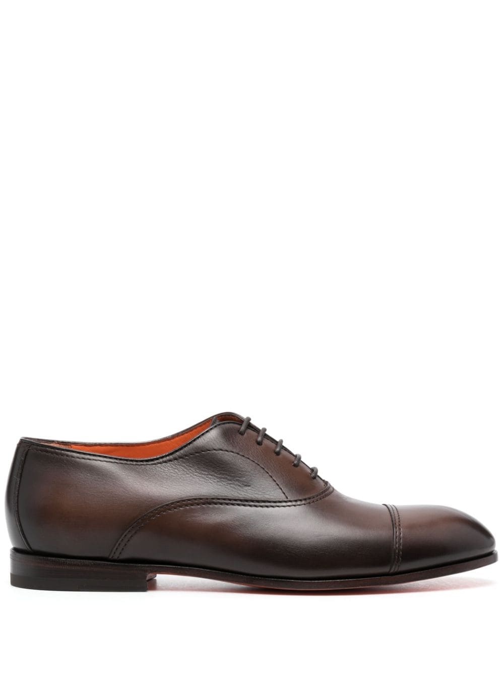 almond-toe leather oxford shoes - 1