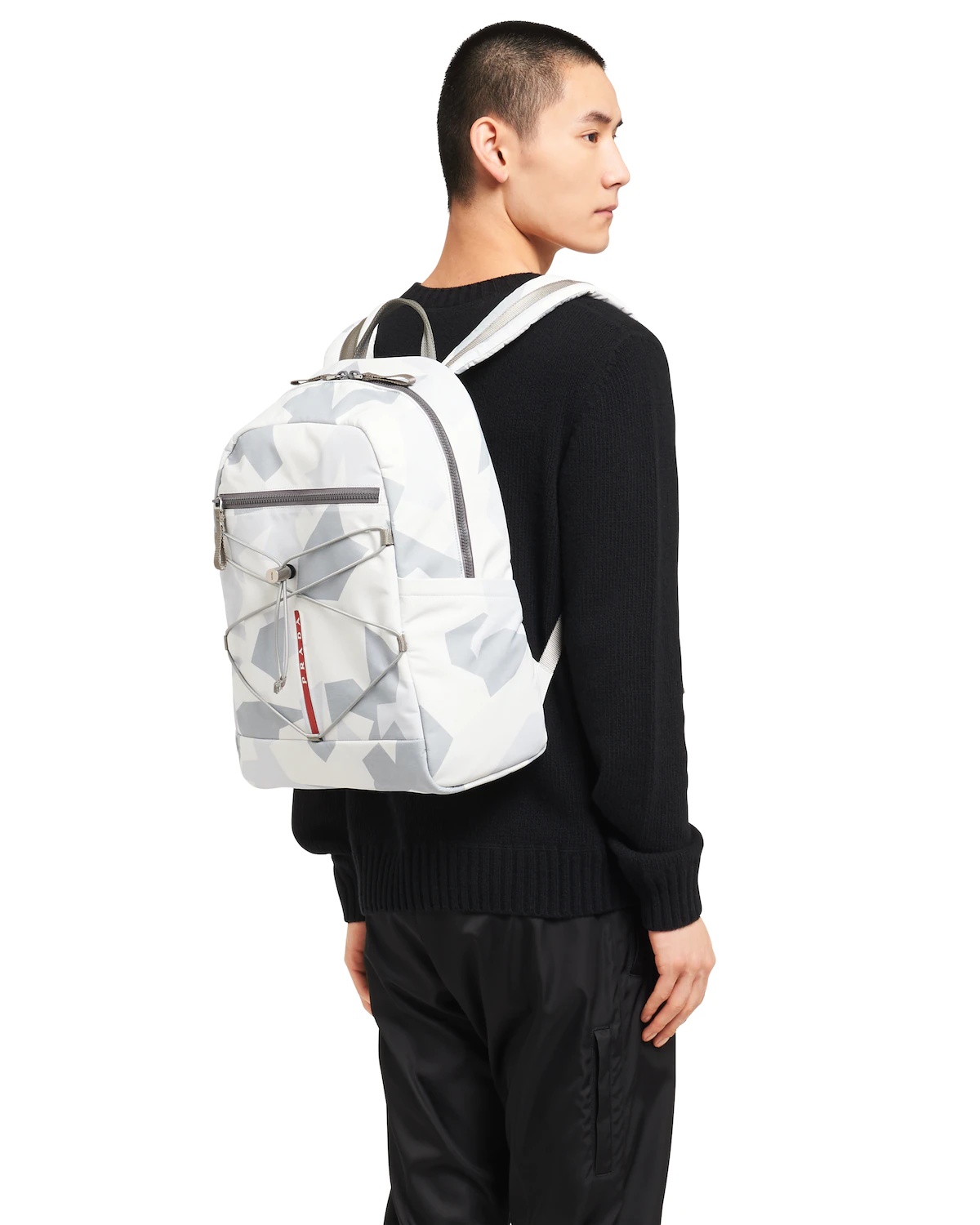 Printed technical fabric backpack - 2