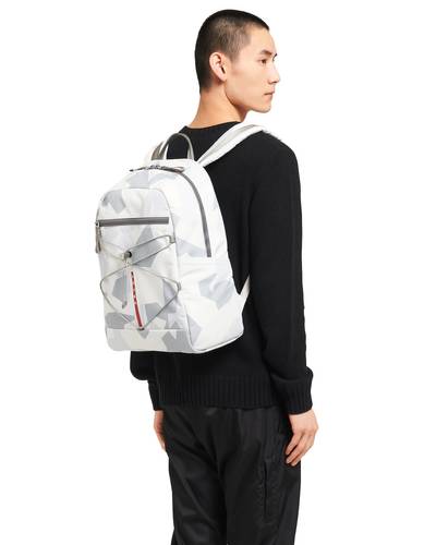 Prada Printed technical fabric backpack outlook
