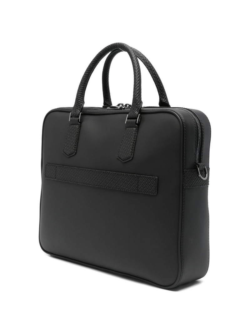 BOSS woven-handle briefcase outlook