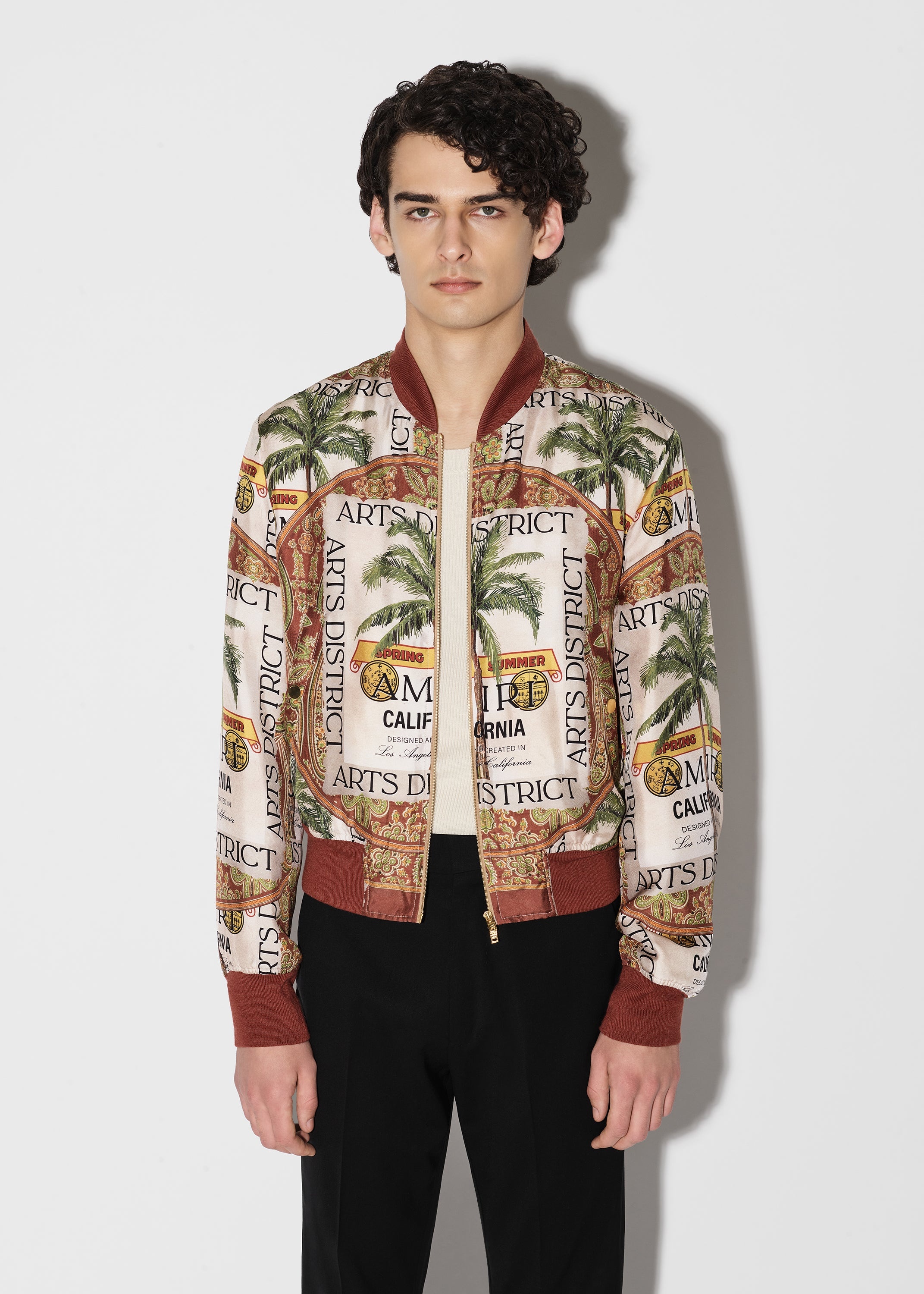 AMIRI RUM LABEL BOMBER JACKET - 3