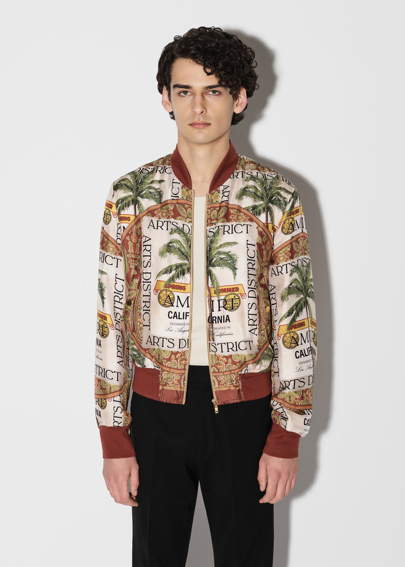 AMIRI AMIRI RUM LABEL BOMBER JACKET outlook