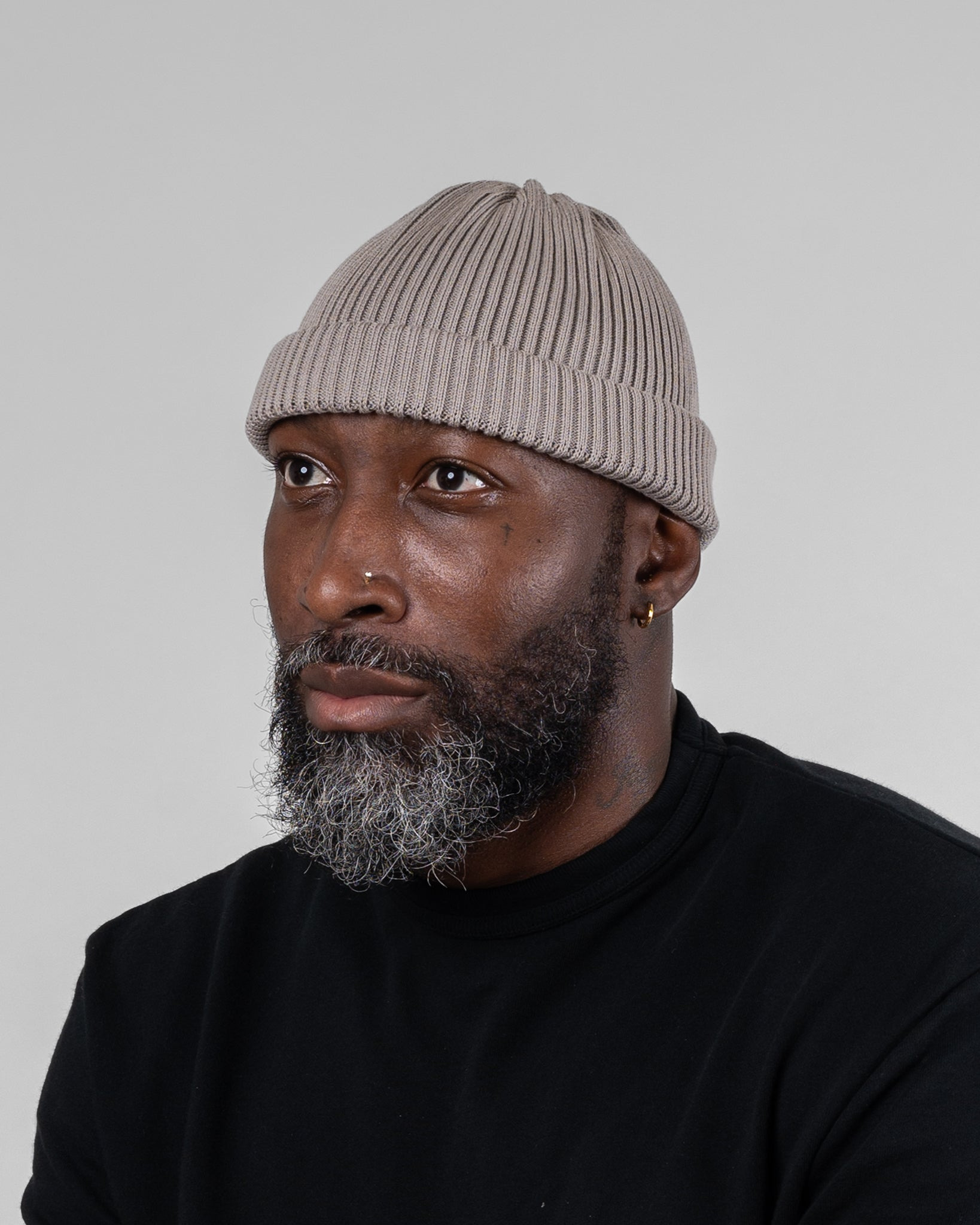 ROT-5021-GRY ROTOTO - Cotton Roll Up Hat - Grey - 2
