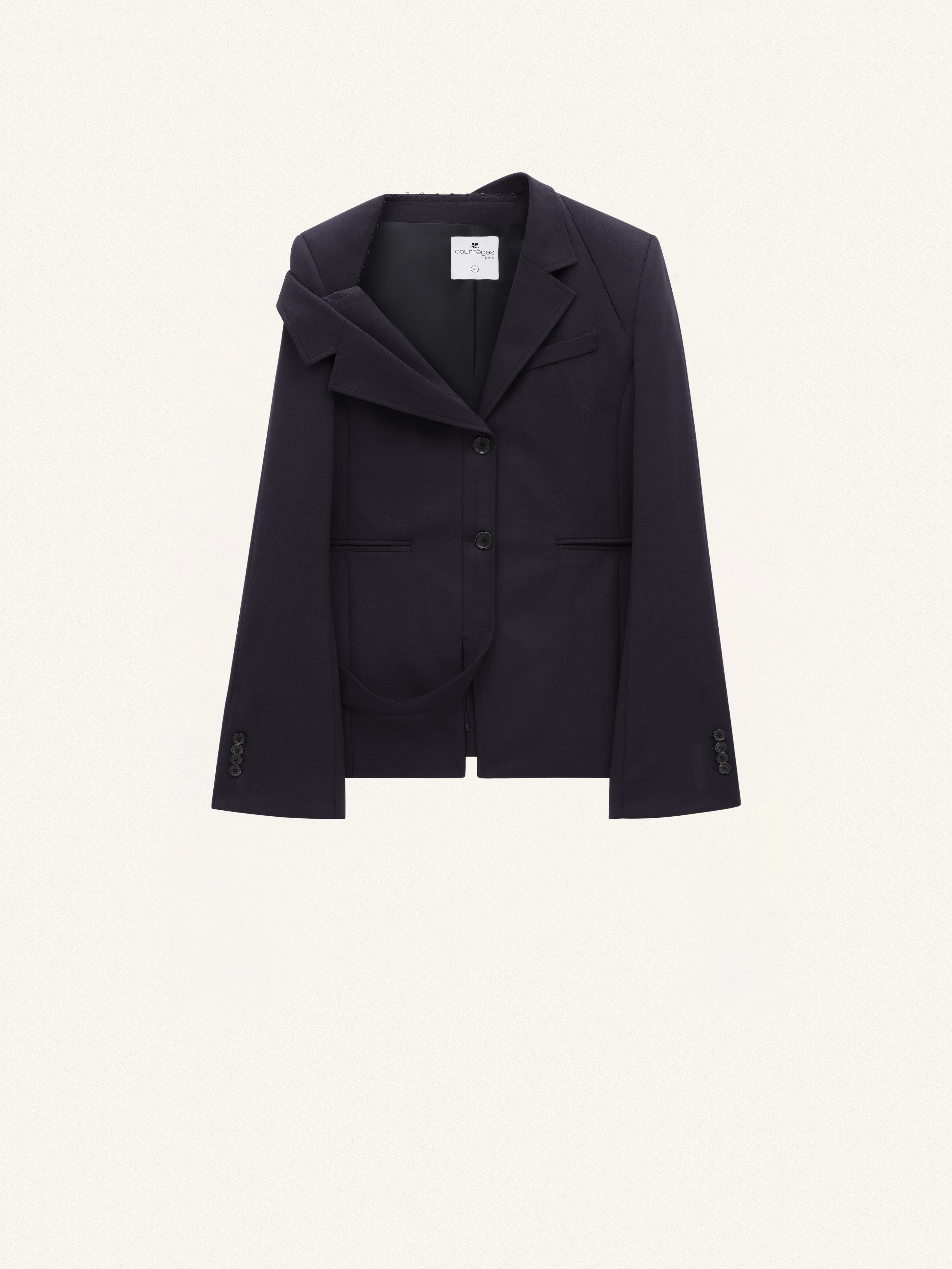 MODULAR WOOL TAILORED JACKET - 2