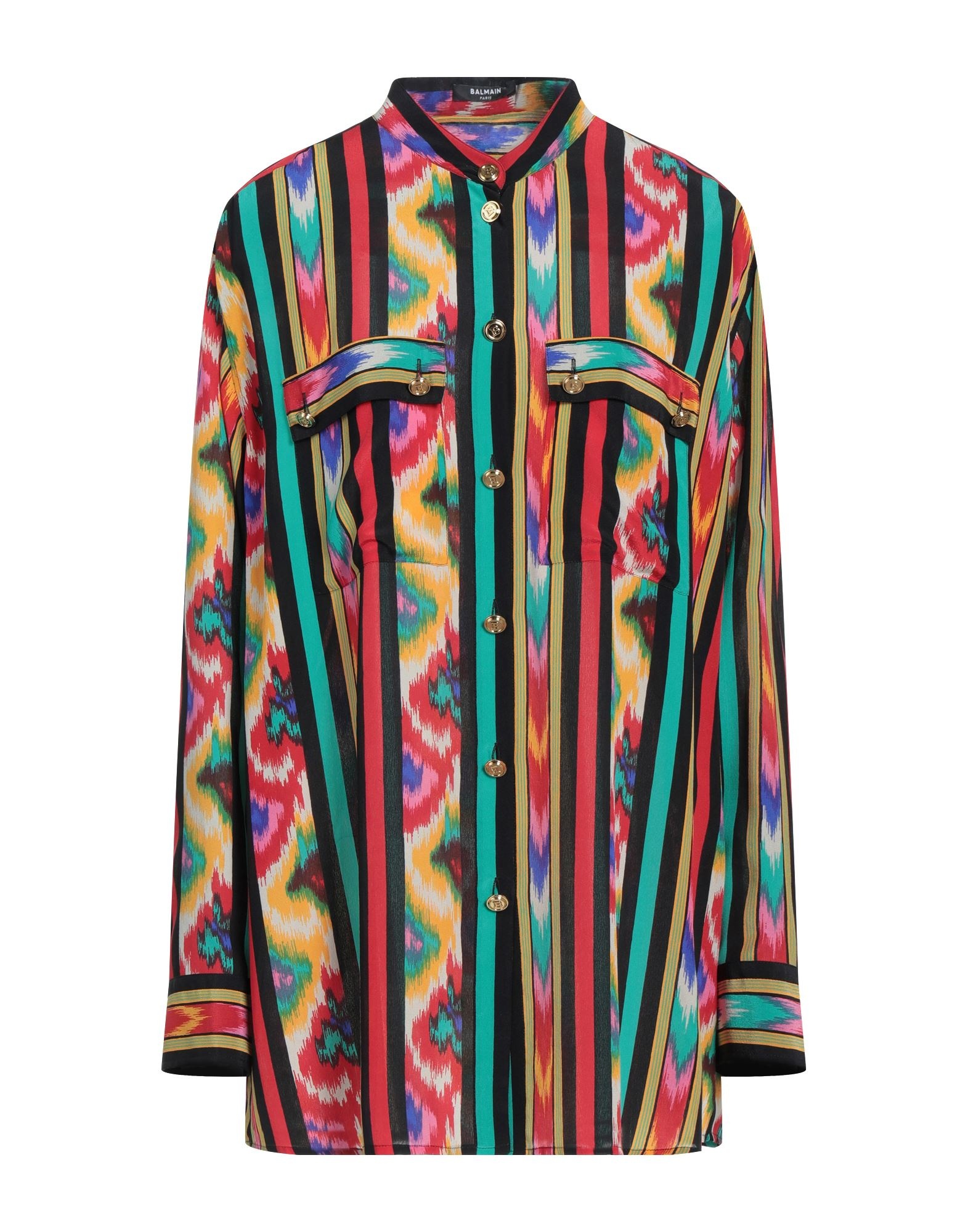Red Women's Patterned Shirts & Blouses - 1