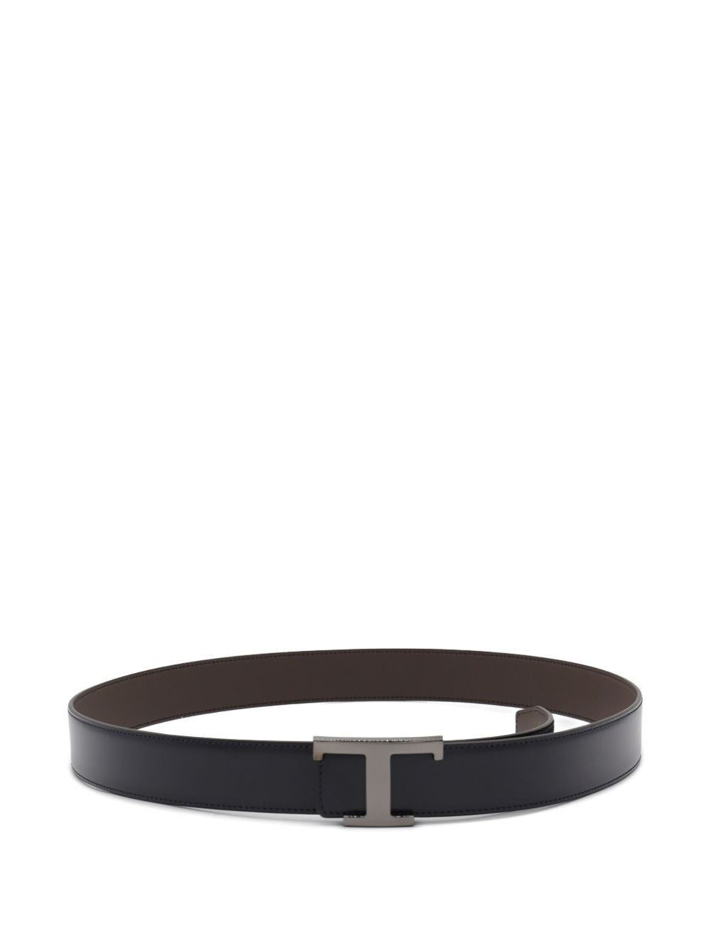 leather T-buckle belt - 3