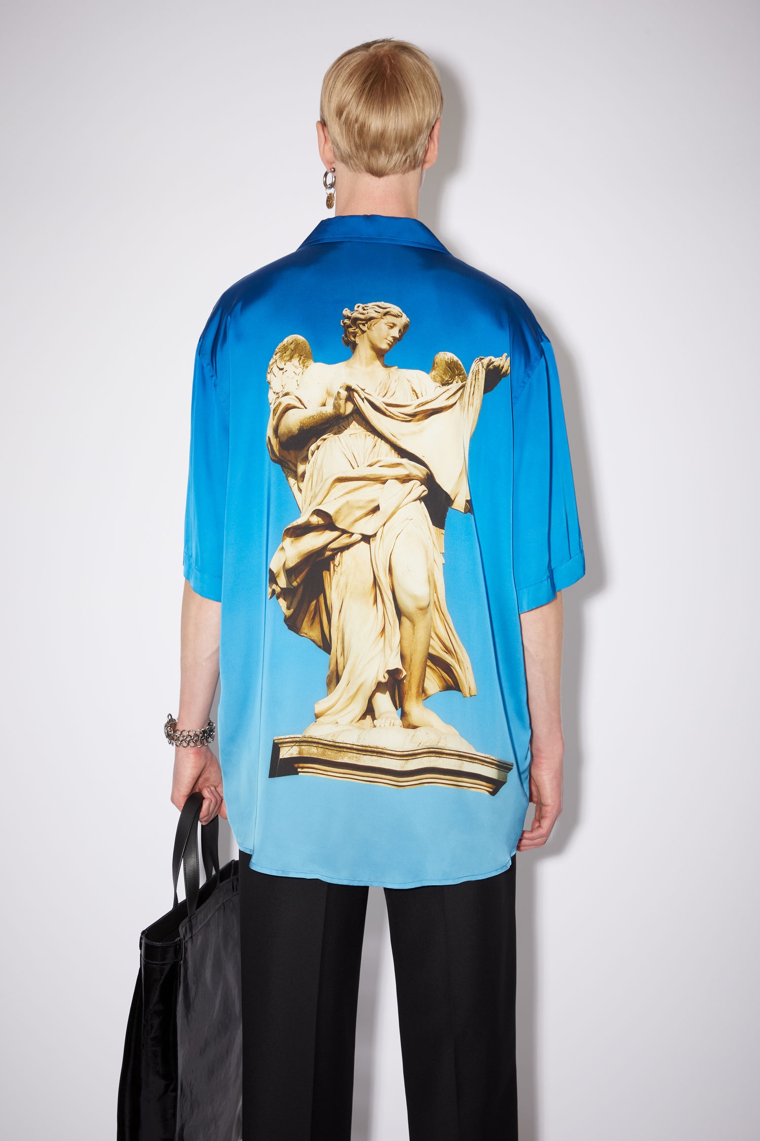 Statue print shirt - Blue - 2