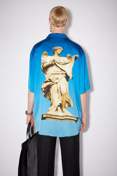 Acne Studios Statue print shirt - Blue outlook