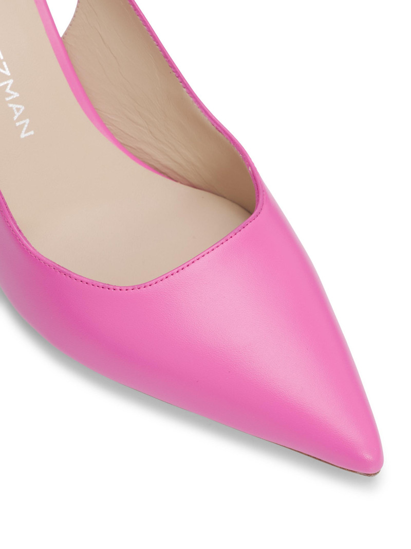 Women's Stuart Power 75MM Leather Slingback Pumps - Sunset Pink 5