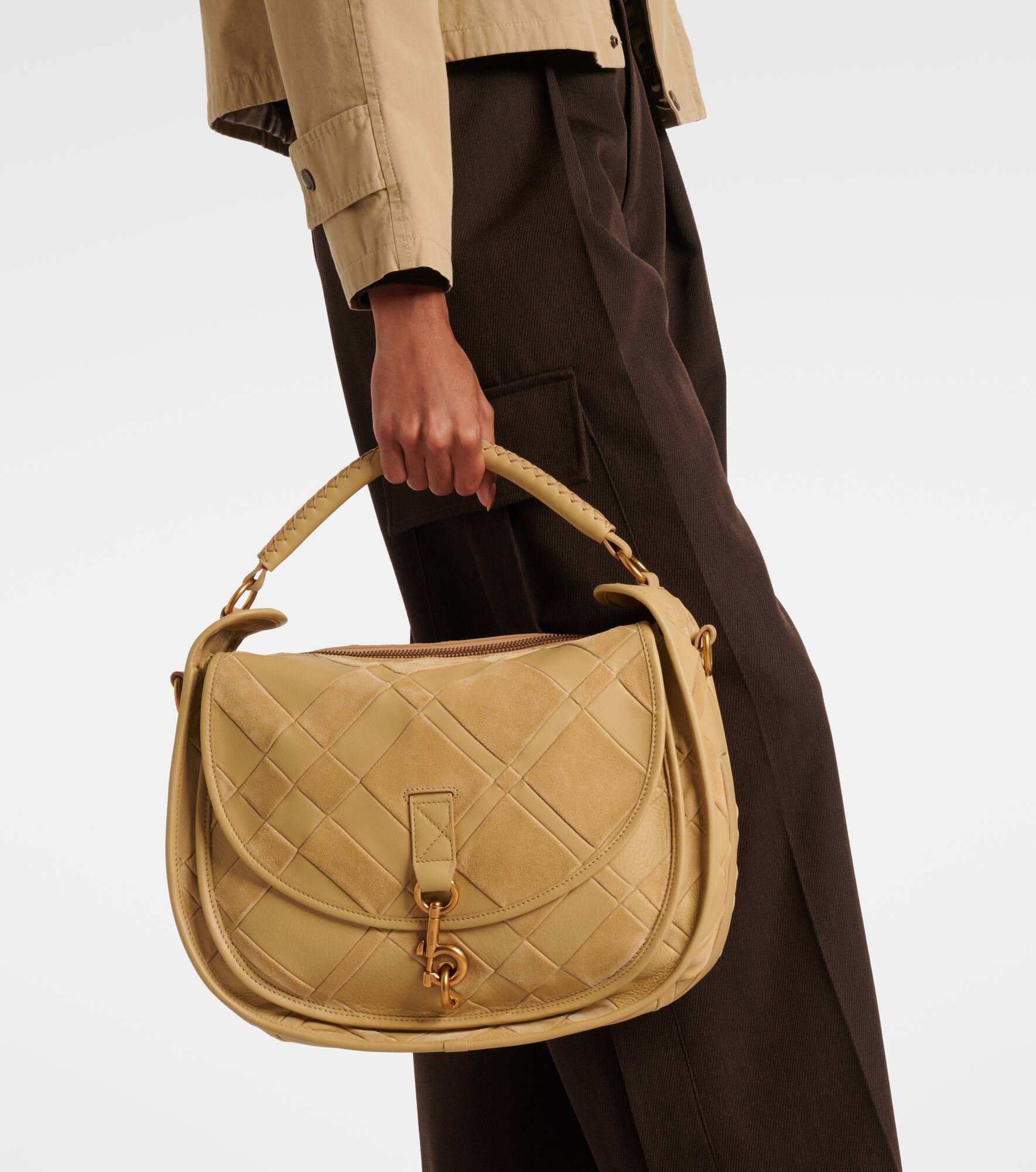 Medium leather shoulder bag - 6