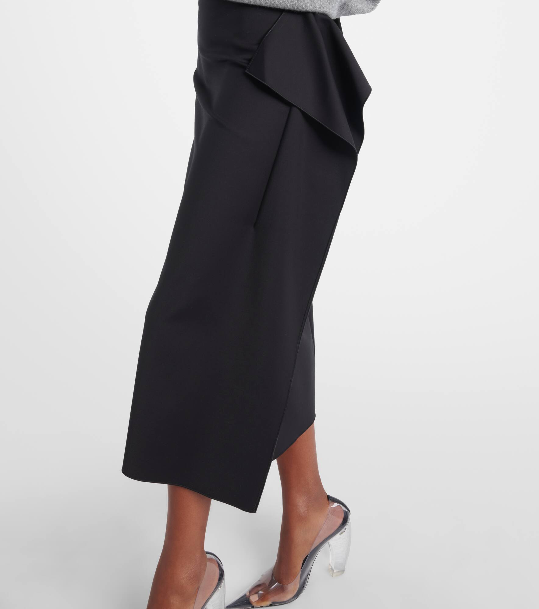 Giambo draped midi skirt - 5